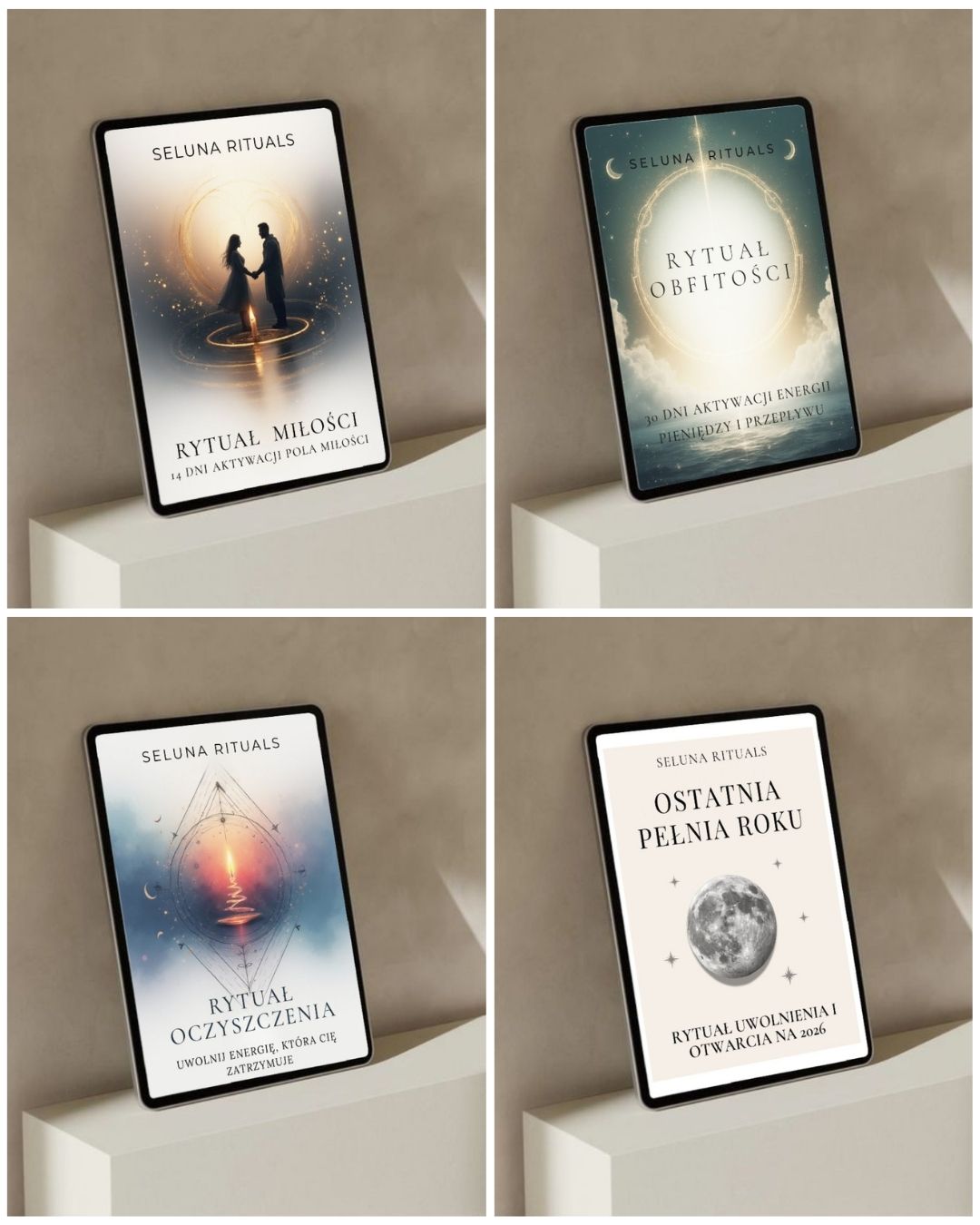 Zestaw 3 Rytuałów:  Miłość , Obfitość,  Oczyszczenie + Rytuał Pełni GRATIS