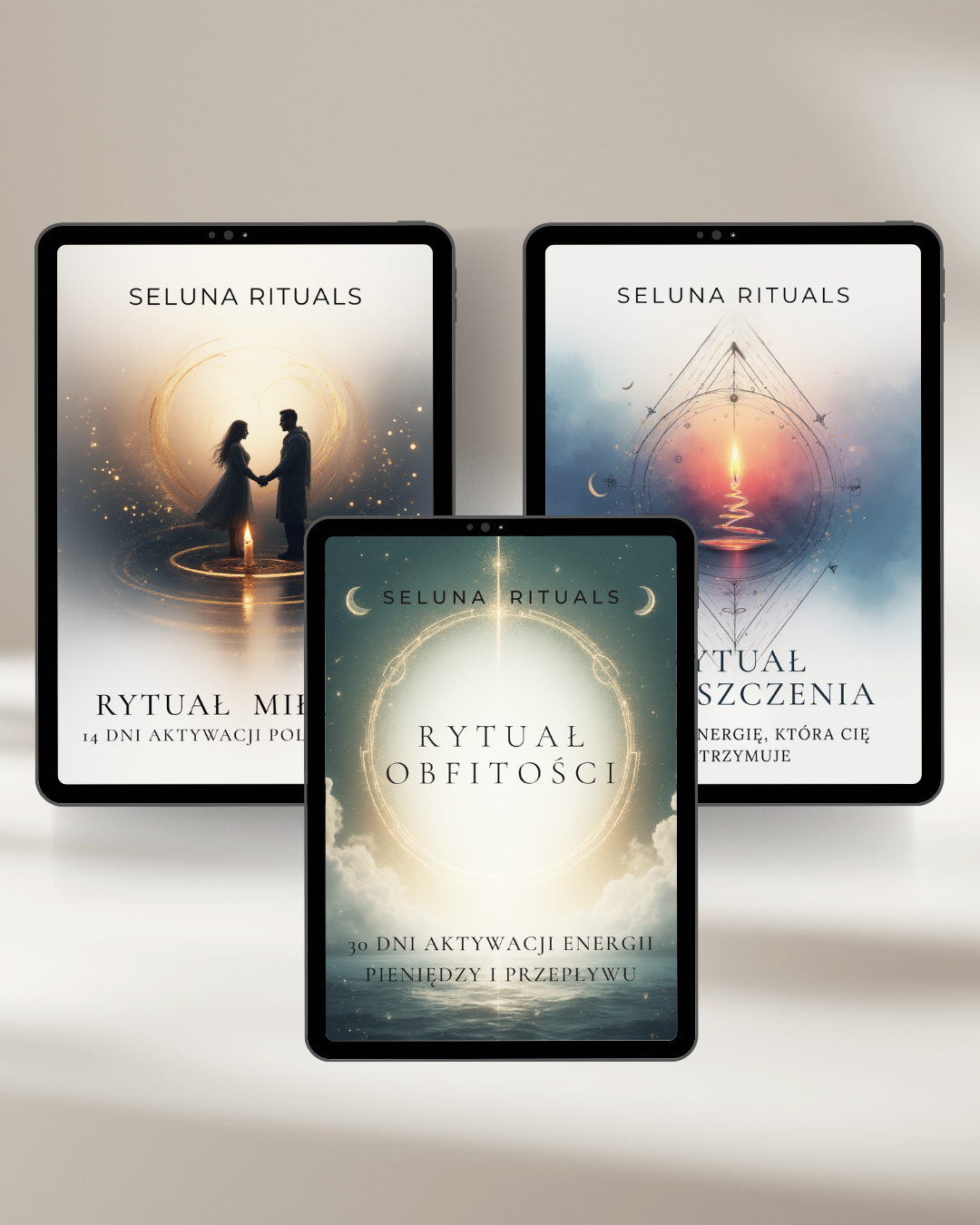 Zestaw 3 Rytuałów:  Miłość , Obfitość,  Oczyszczenie + Rytuał Pełni GRATIS